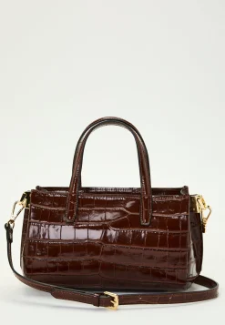 Ancona Glossy Croco Bag