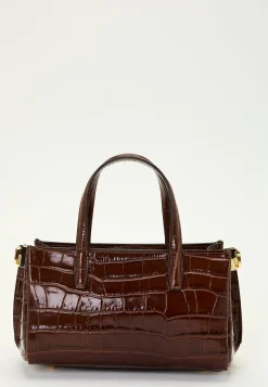 Ancona Glossy Croco Bag