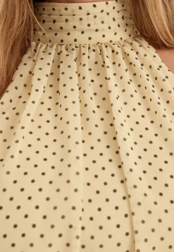 Asymmetric Chiffon Halterneck Dress
