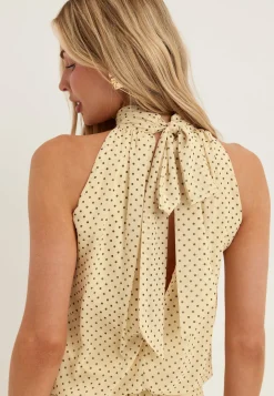 Asymmetric Chiffon Halterneck Dress