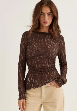 Asymmetric Lace Top