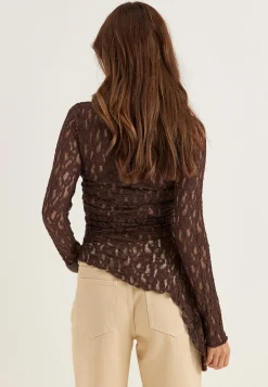 Asymmetric Lace Top