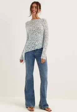 Asymmetric Lace Top