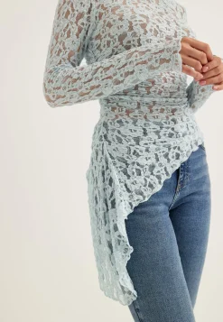 Asymmetric Lace Top