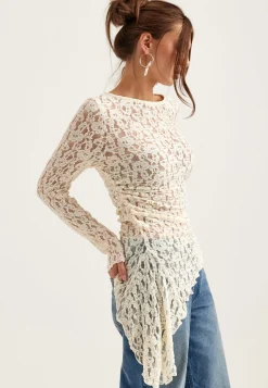 Asymmetric Lace Top