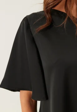 Asymmetric Satin Blouse