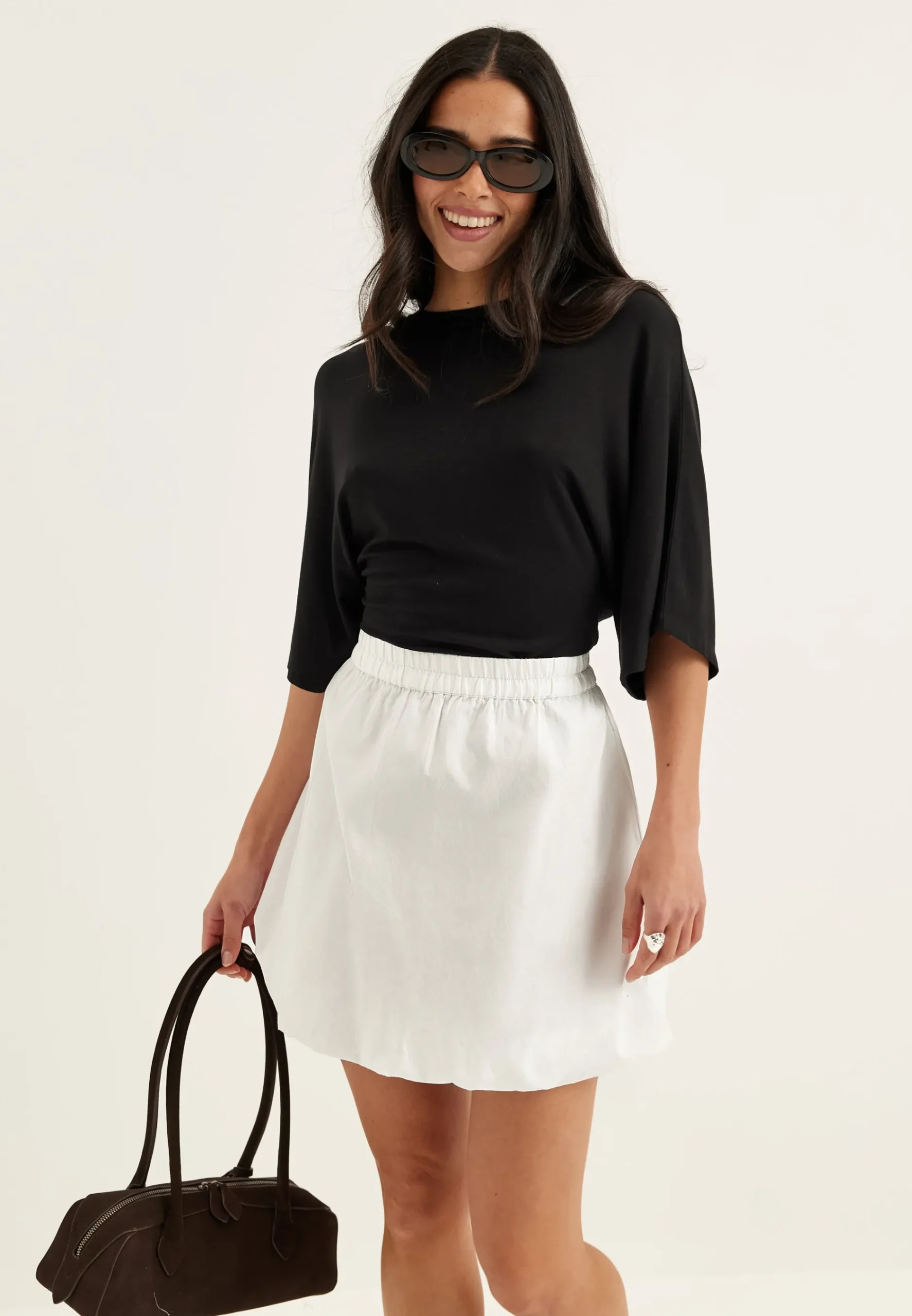 Balloon Short Cotton Skirt