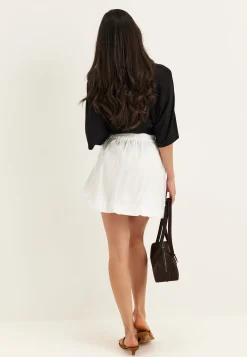 Balloon Short Cotton Skirt