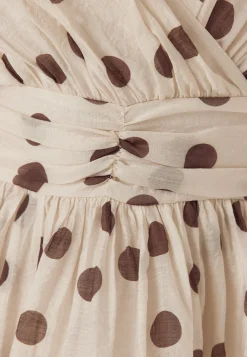 Balloon Sleeve Short Flounce Dress