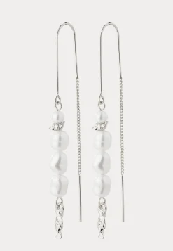 Berthe Pearl Chain Earrings Si