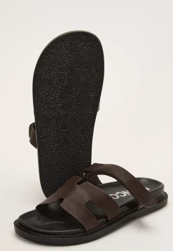 Biaoslo Velcro Slide Faux Leather