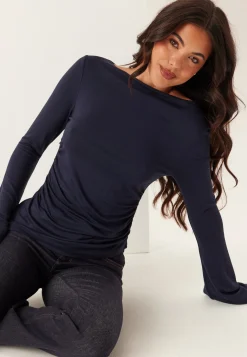 Boat Neck Asymmetric Top
