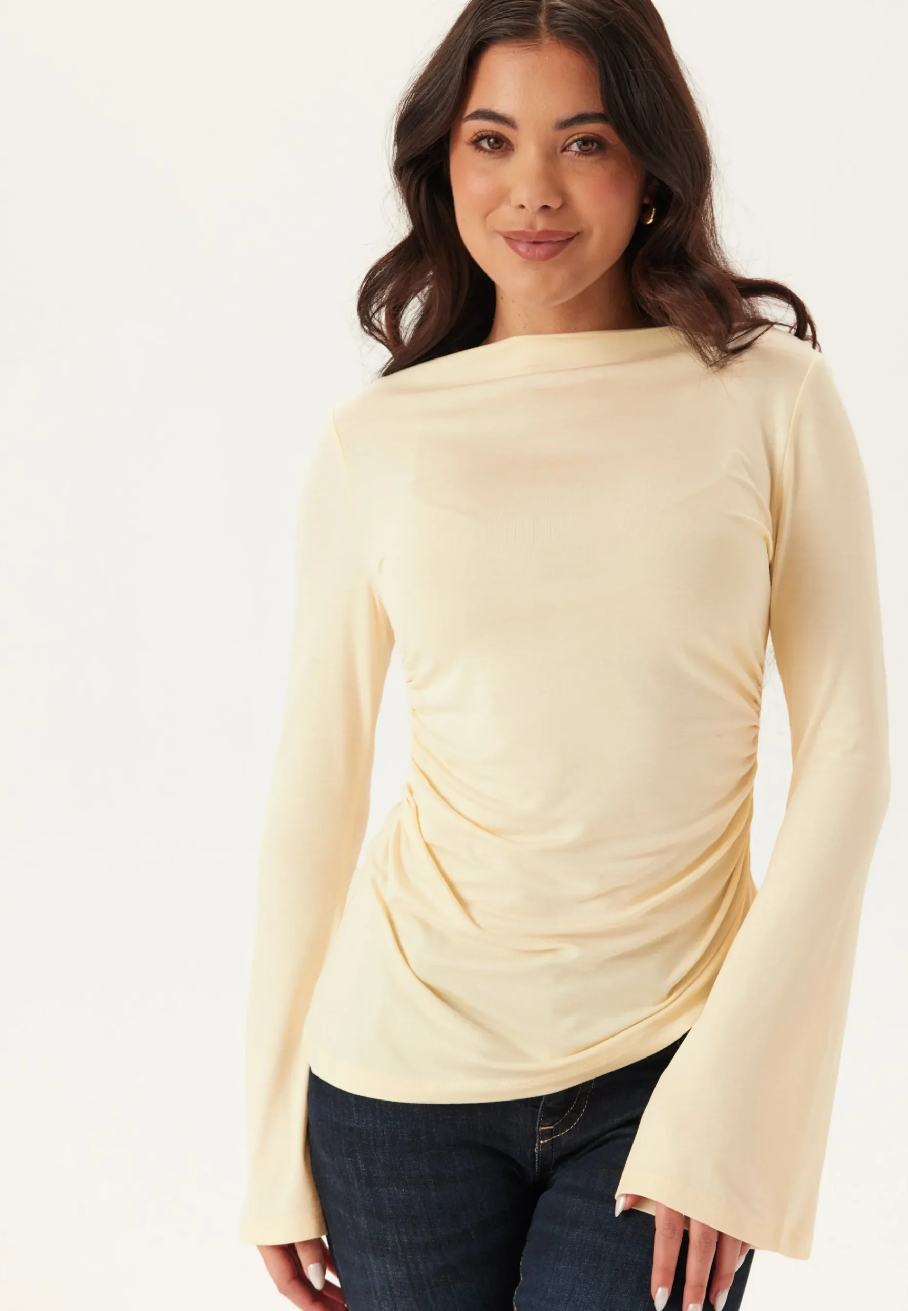 Boat Neck Asymmetric Top