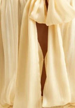 Bow Jacquard Short Dress