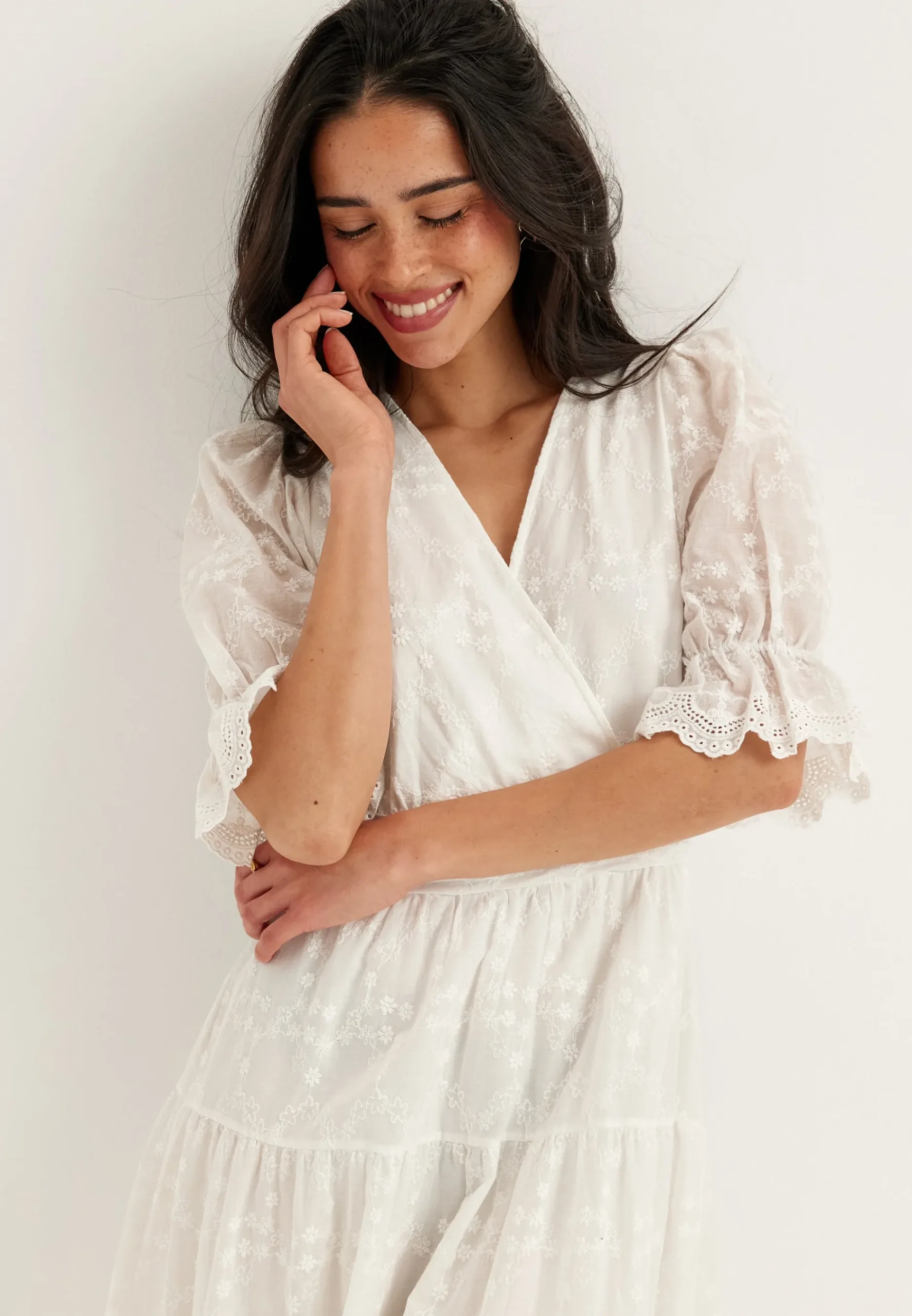 Broderie Anglaise Maxi Dress