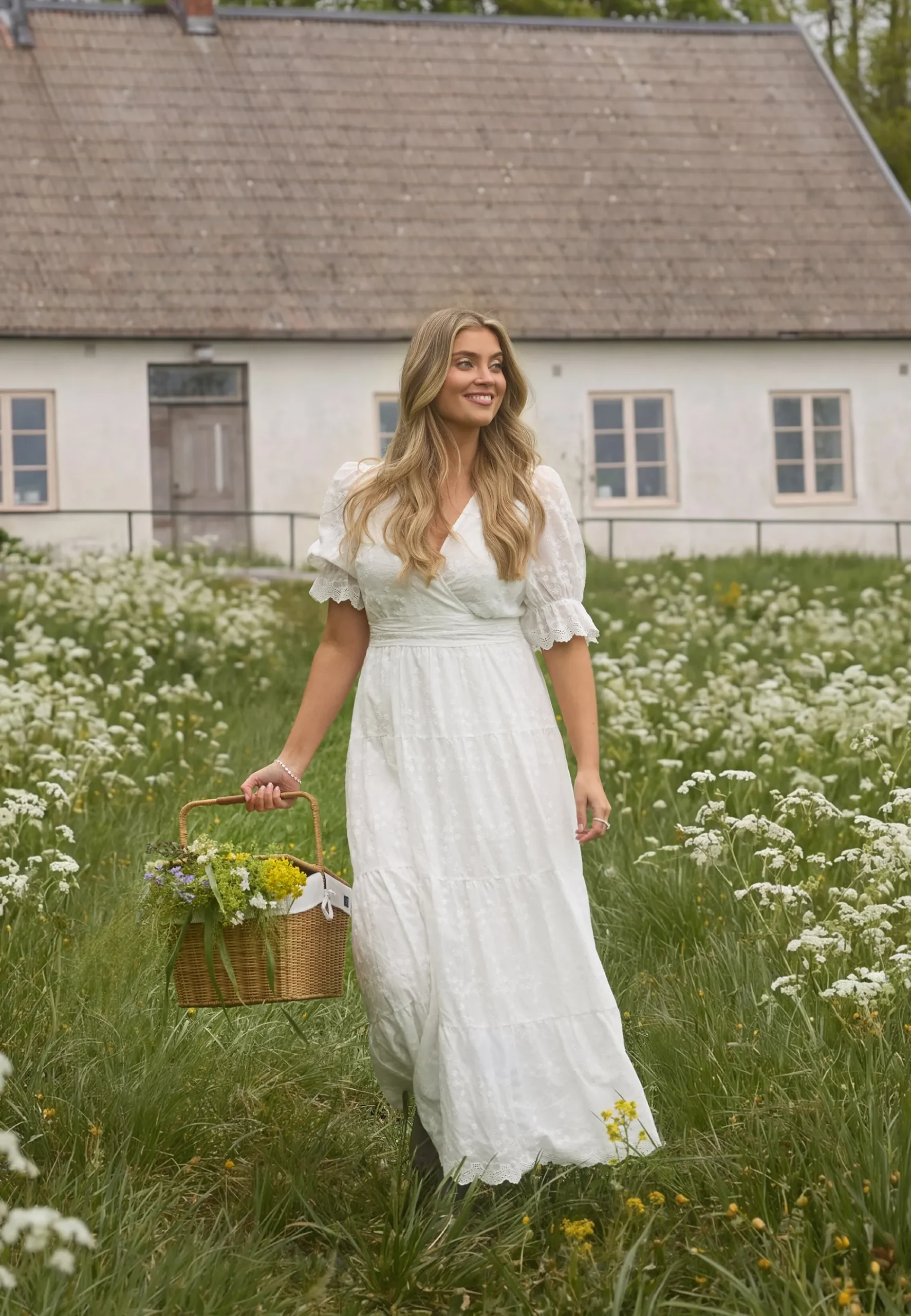 Broderie Anglaise Maxi Dress