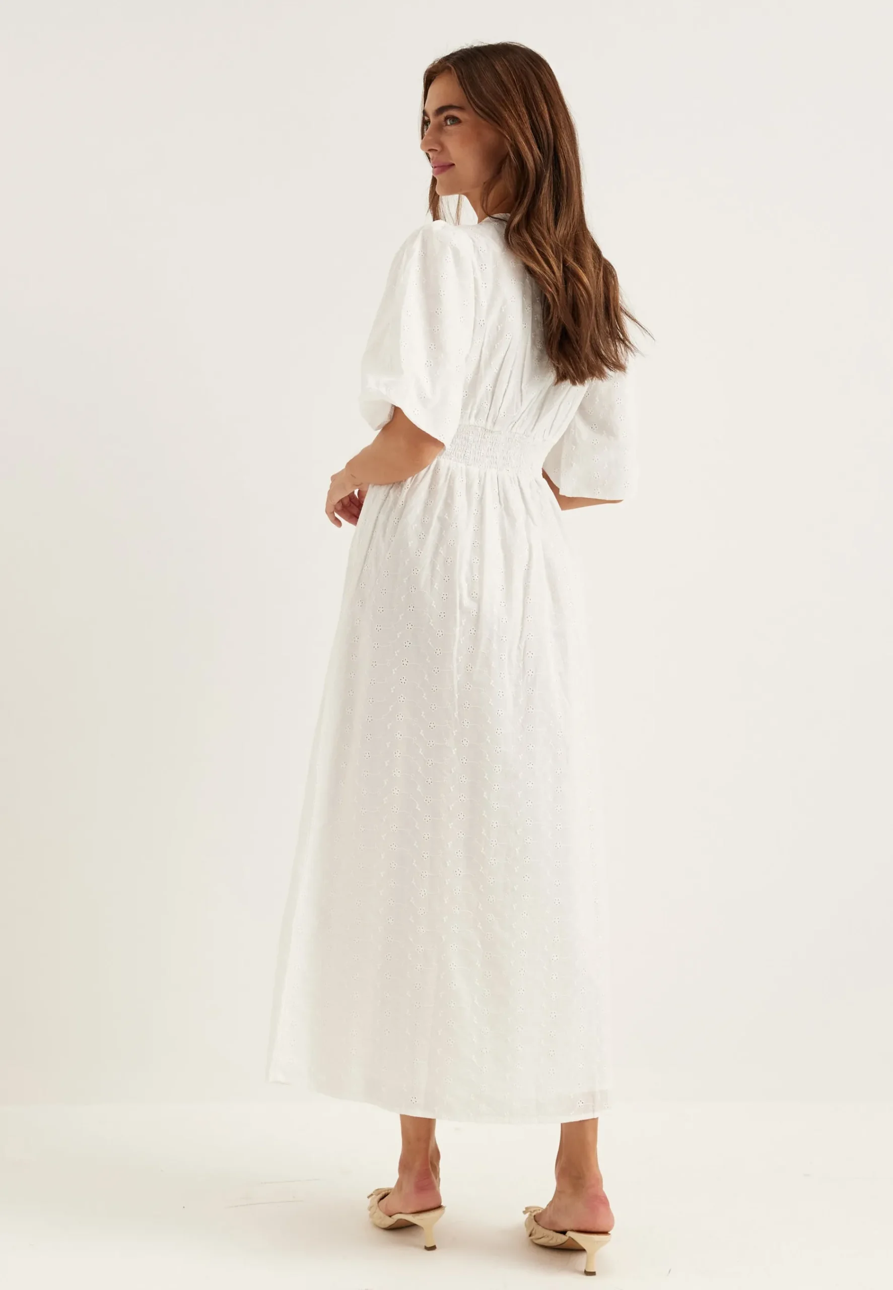 Broderie Anglaise Maxi Dress