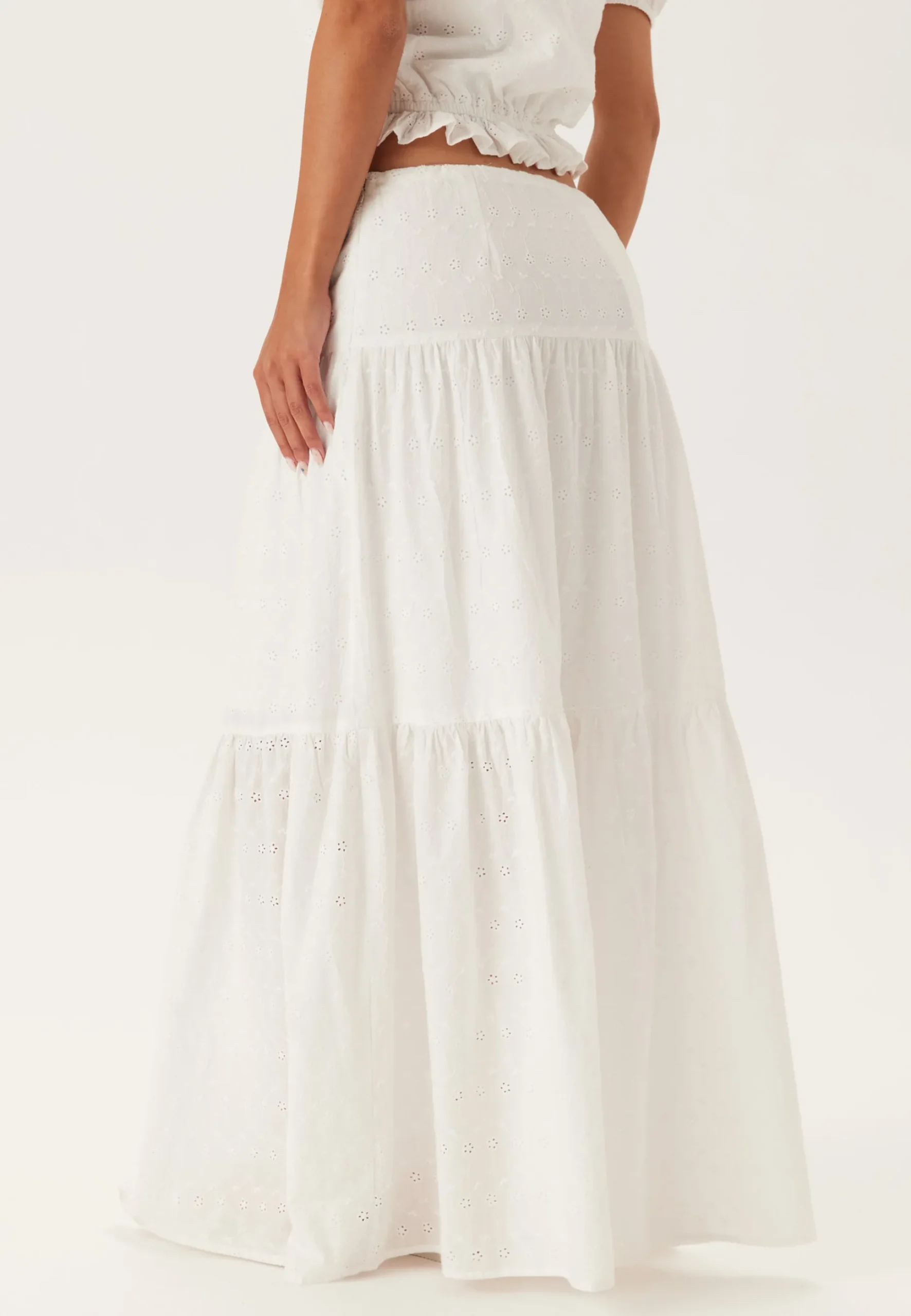 Broderie Anglaise Maxi Skirt