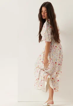 Butterfly Sleeve Viscose Maxi Dress
