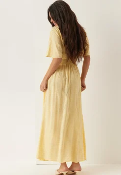 Butterfly Sleeve Viscose Maxi Dress