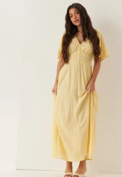 Butterfly Sleeve Viscose Maxi Dress
