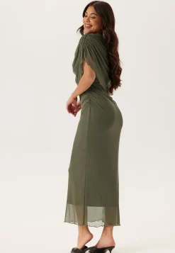 Cape Mesh Ankle Dress