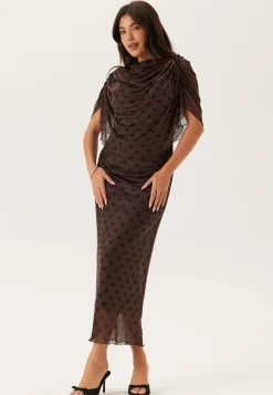 Cape Mesh Ankle Dress