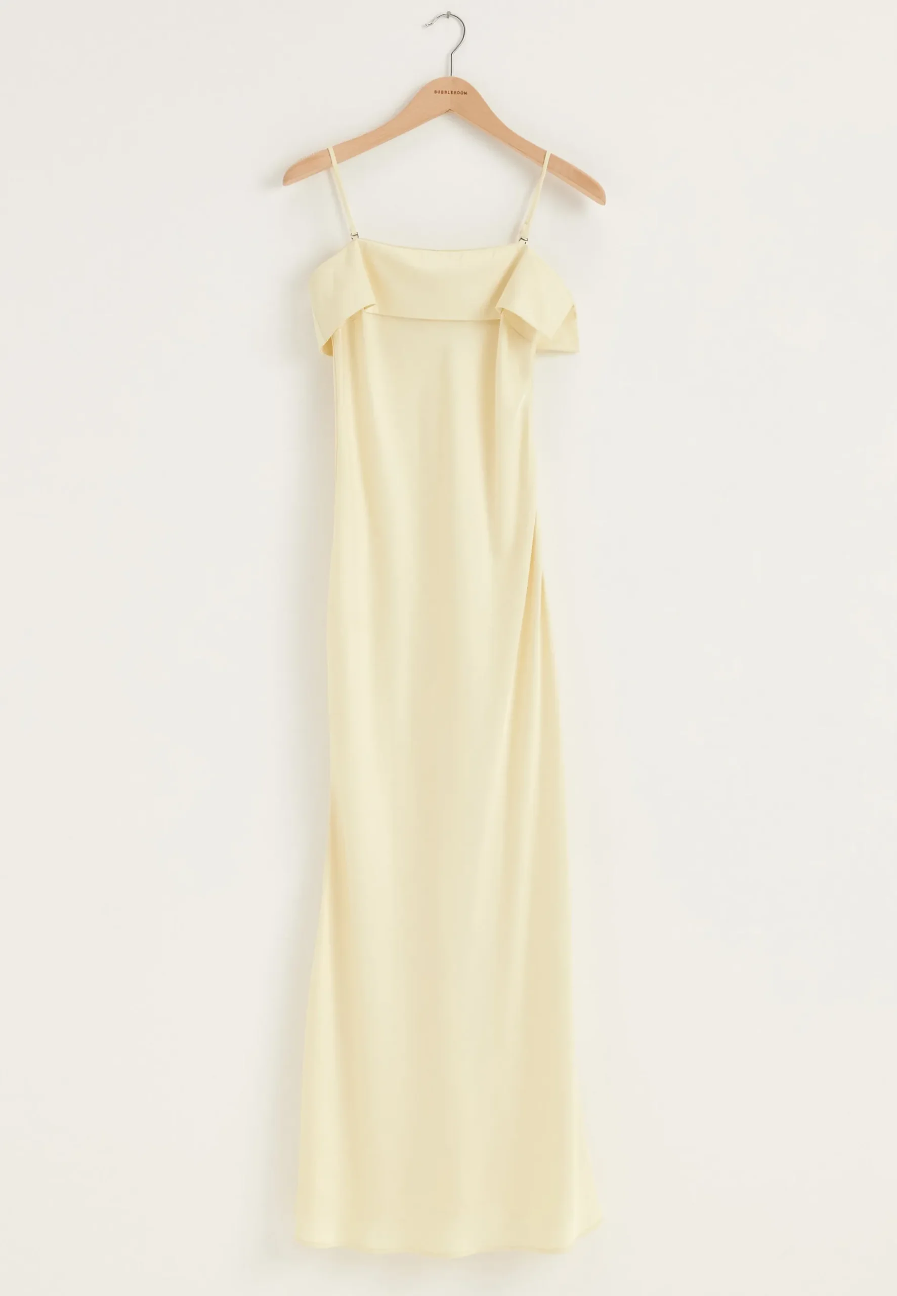 Cape Satin Maxi Dress
