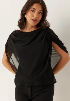 Cape Sleeveless Blouse