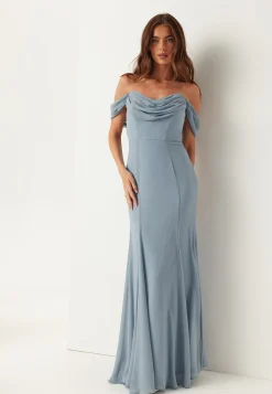 Chiffon Off Shoulder Maxi Dress