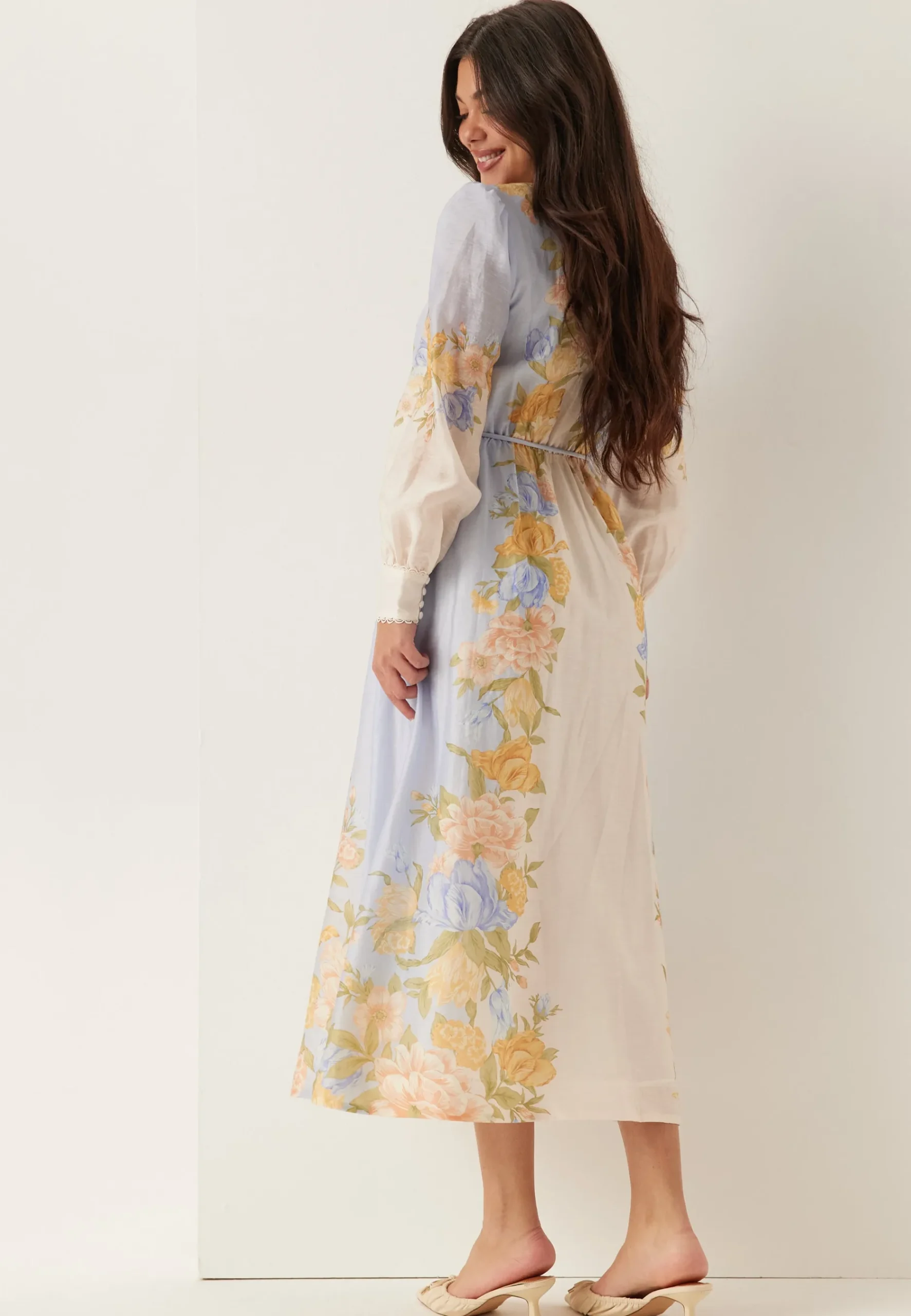 Christina Placement Print Midi