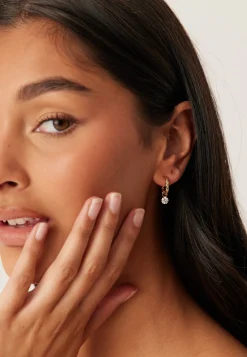 Como Hoop Earring Crystal