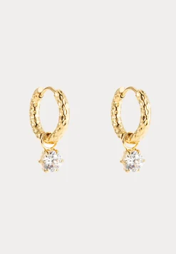 Como Hoop Earring Crystal