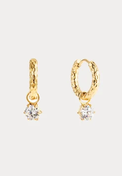 Como Hoop Earring Crystal