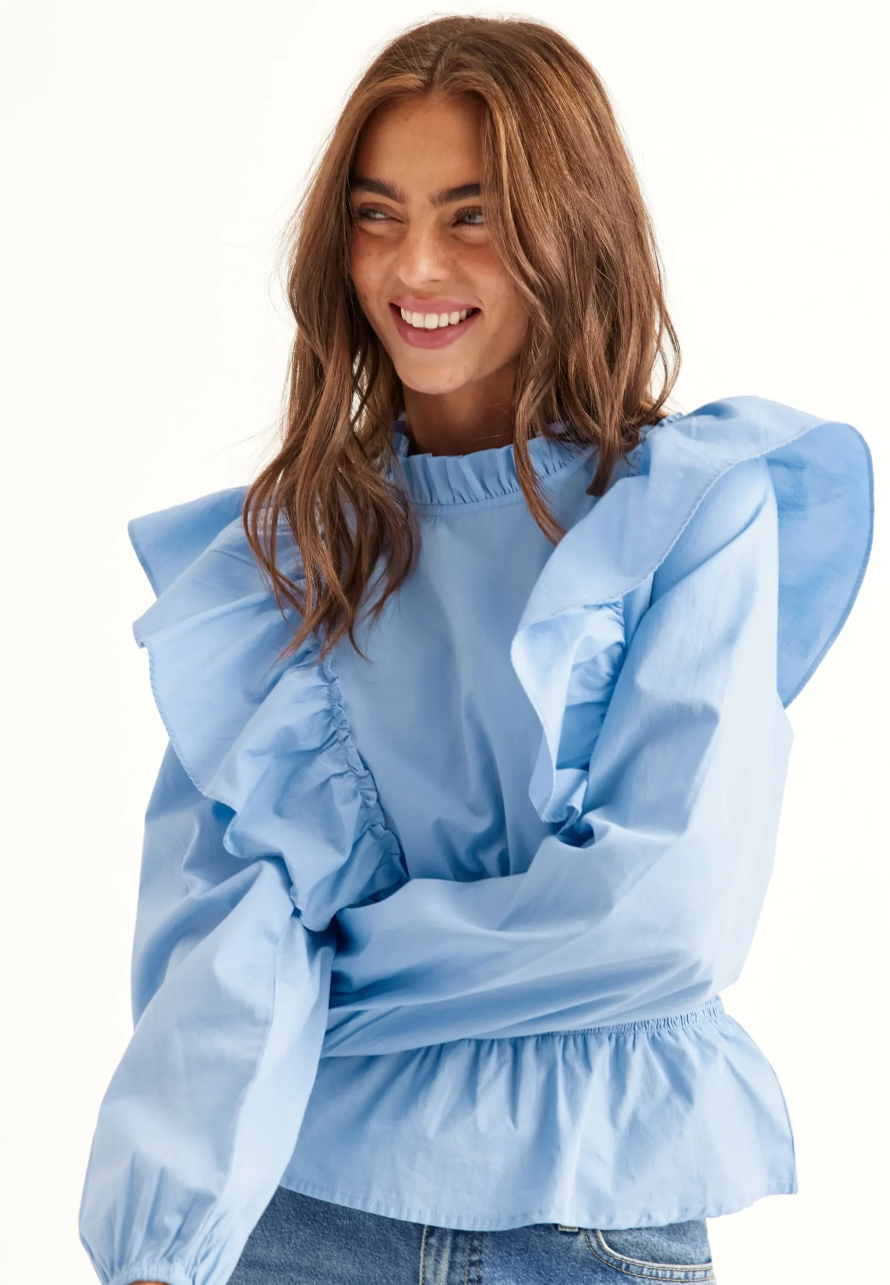 Cotton Frill Blouse