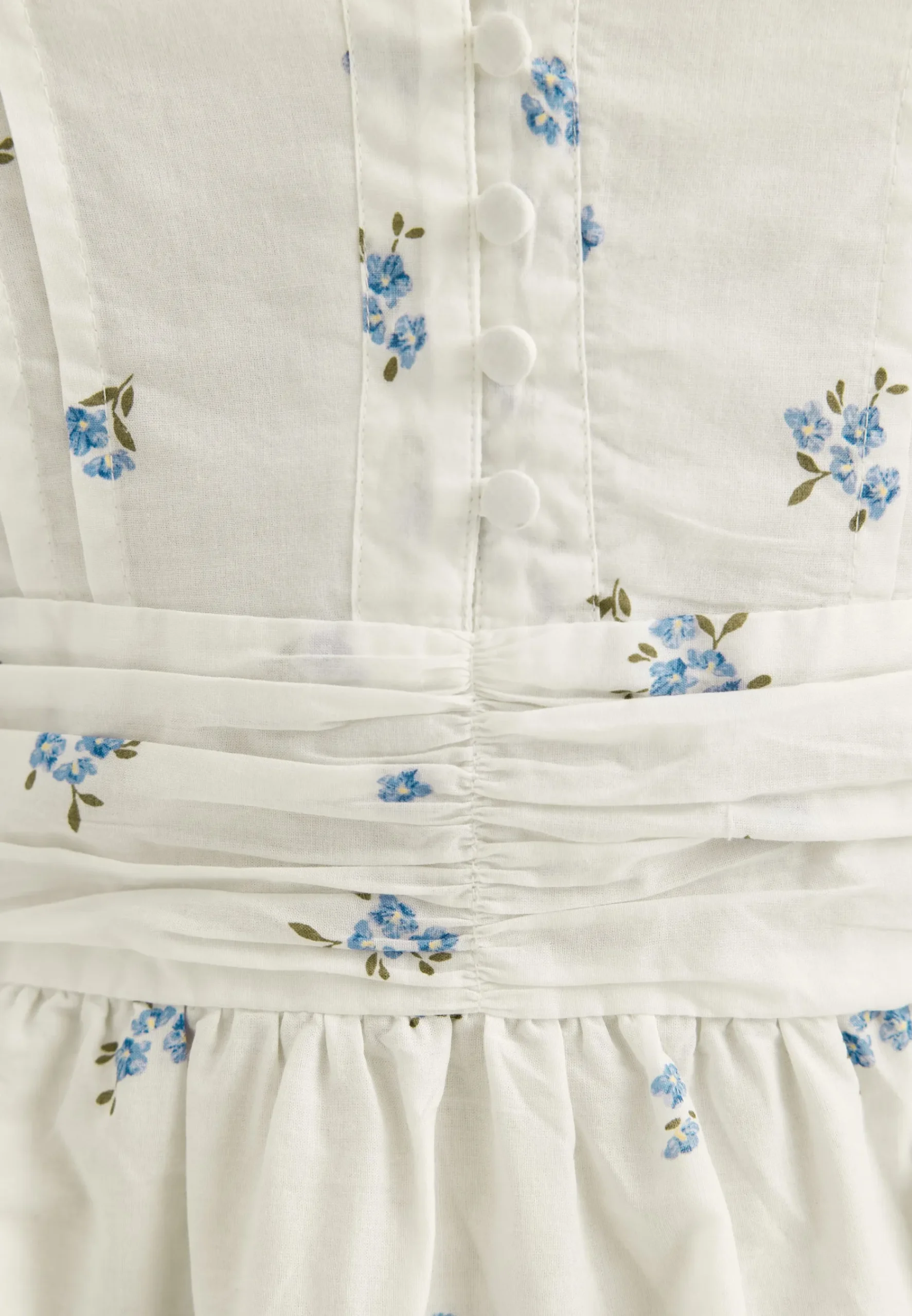 Cotton Pleated Maxi Dress