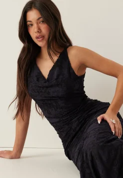 Deep Waterfall Mermaid Gown