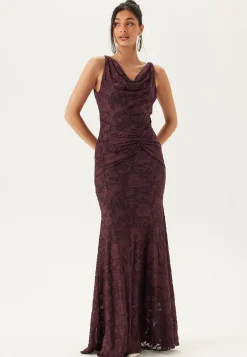 Deep Waterfall Mermaid Gown