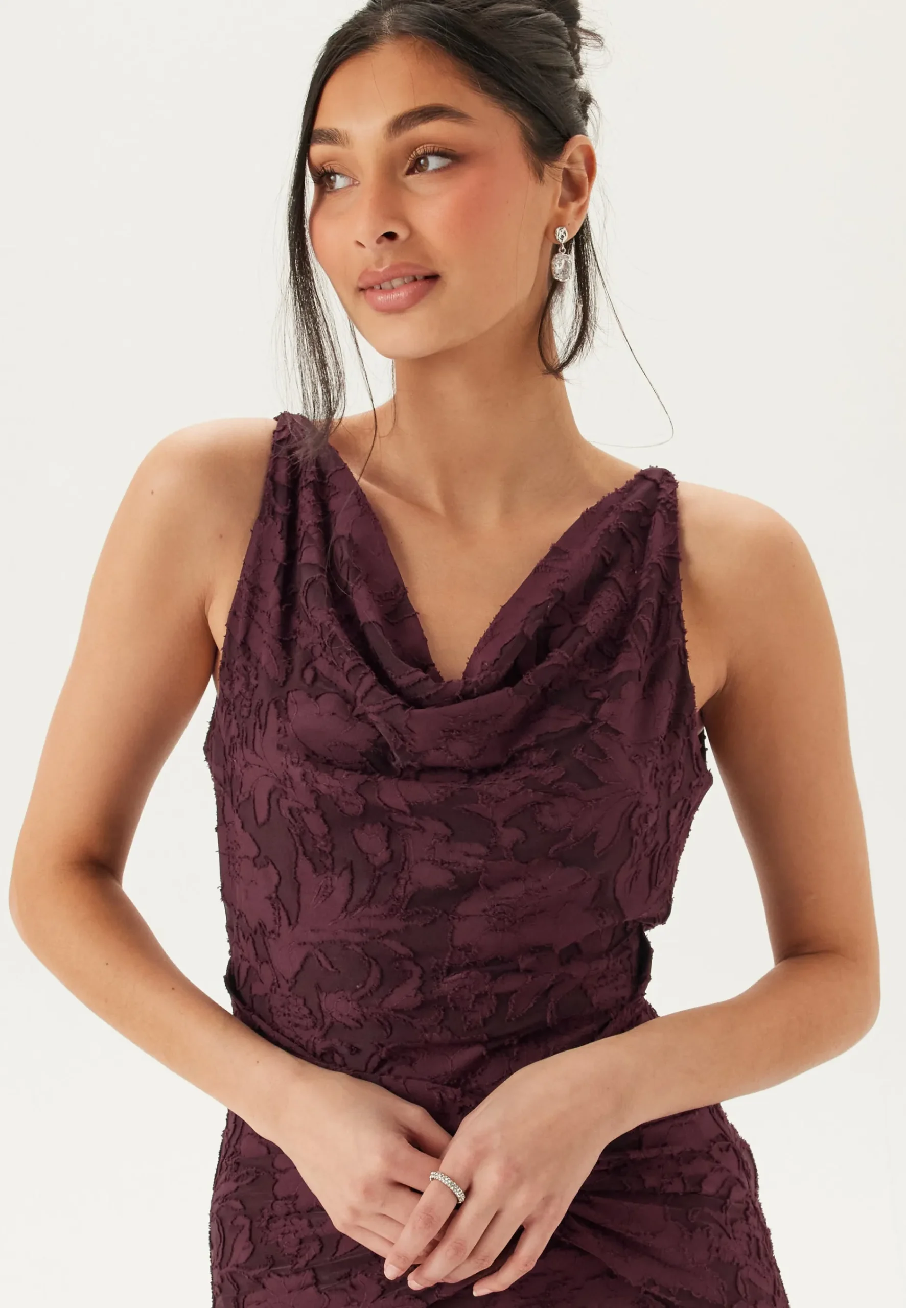 Deep Waterfall Mermaid Gown