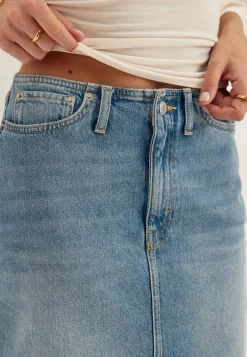Denim Midi Skirt