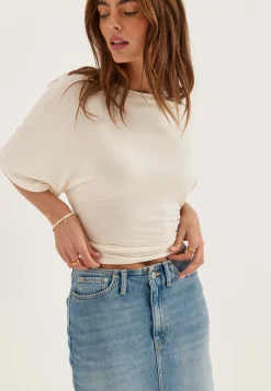 Denim Midi Skirt