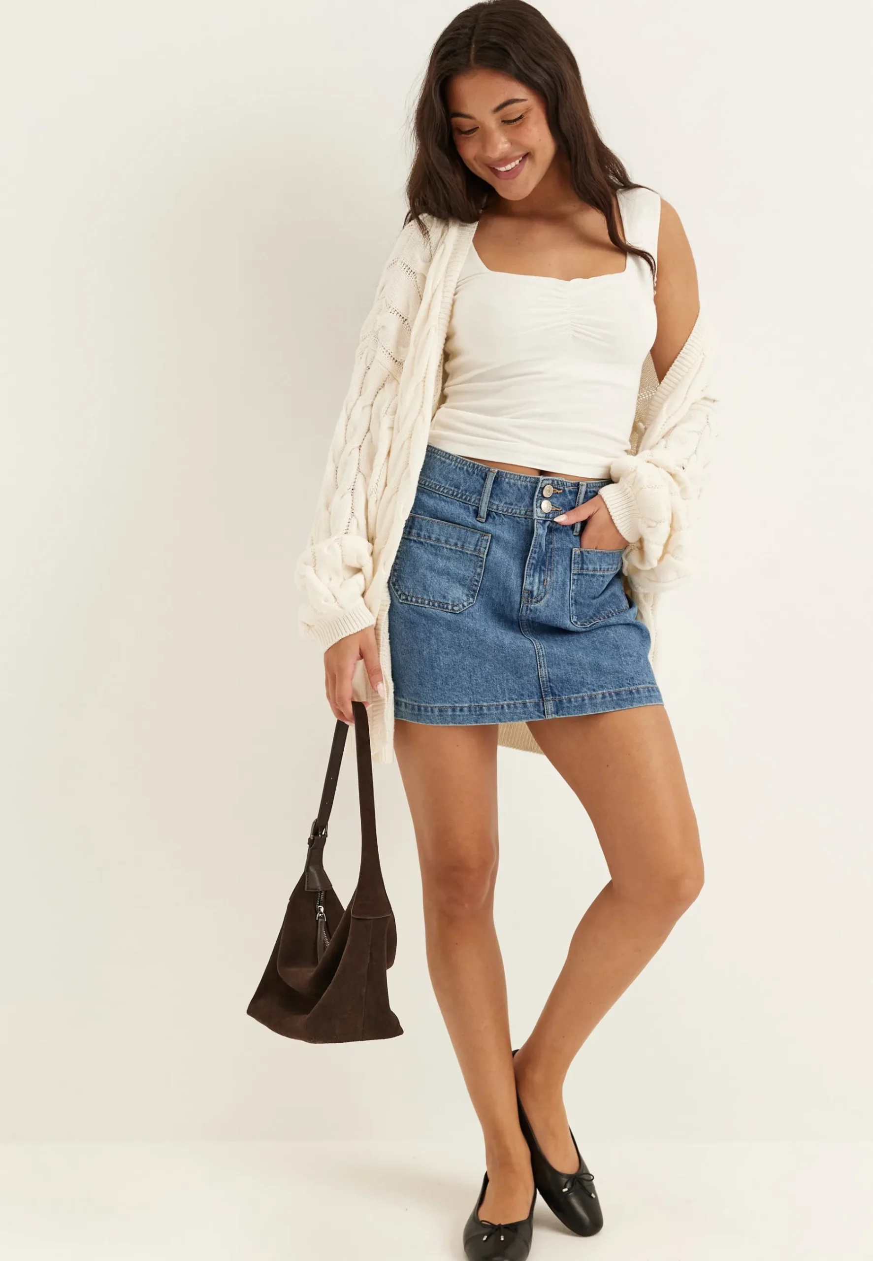 Denim Mini Skirt