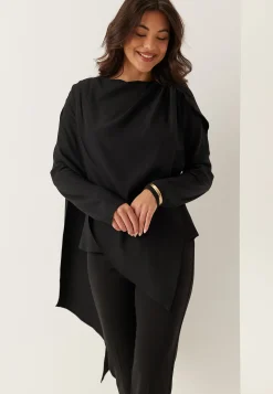 Draped Cape Blouse