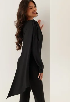 Draped Cape Blouse