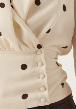 Drapy Button Blouse