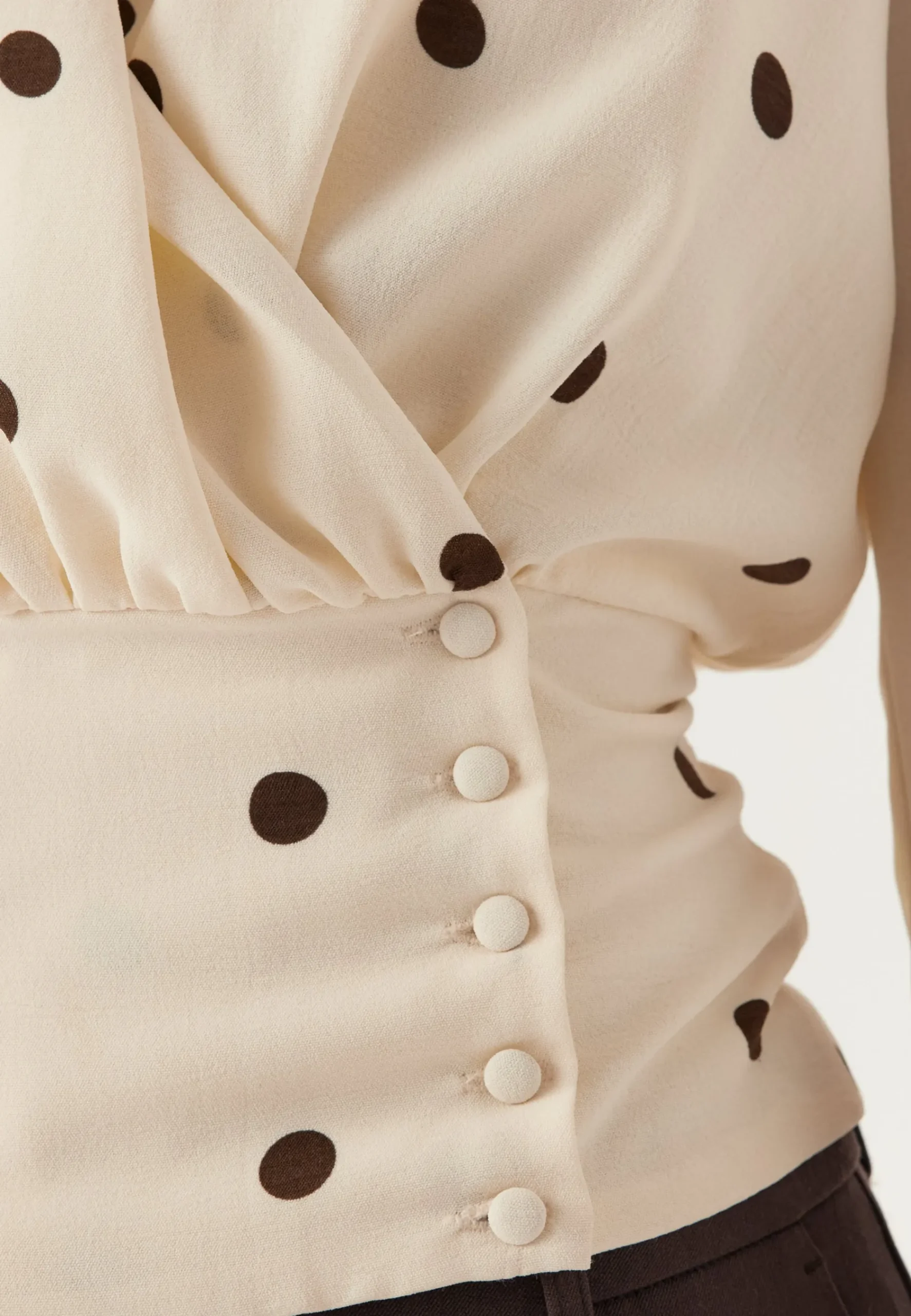 Drapy Button Blouse
