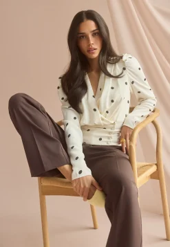 Drapy Button Blouse