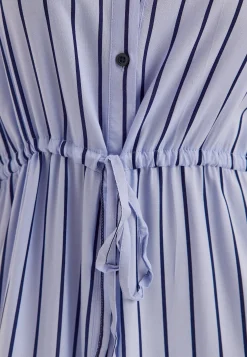 Drawstring Viscose Shirt Dress