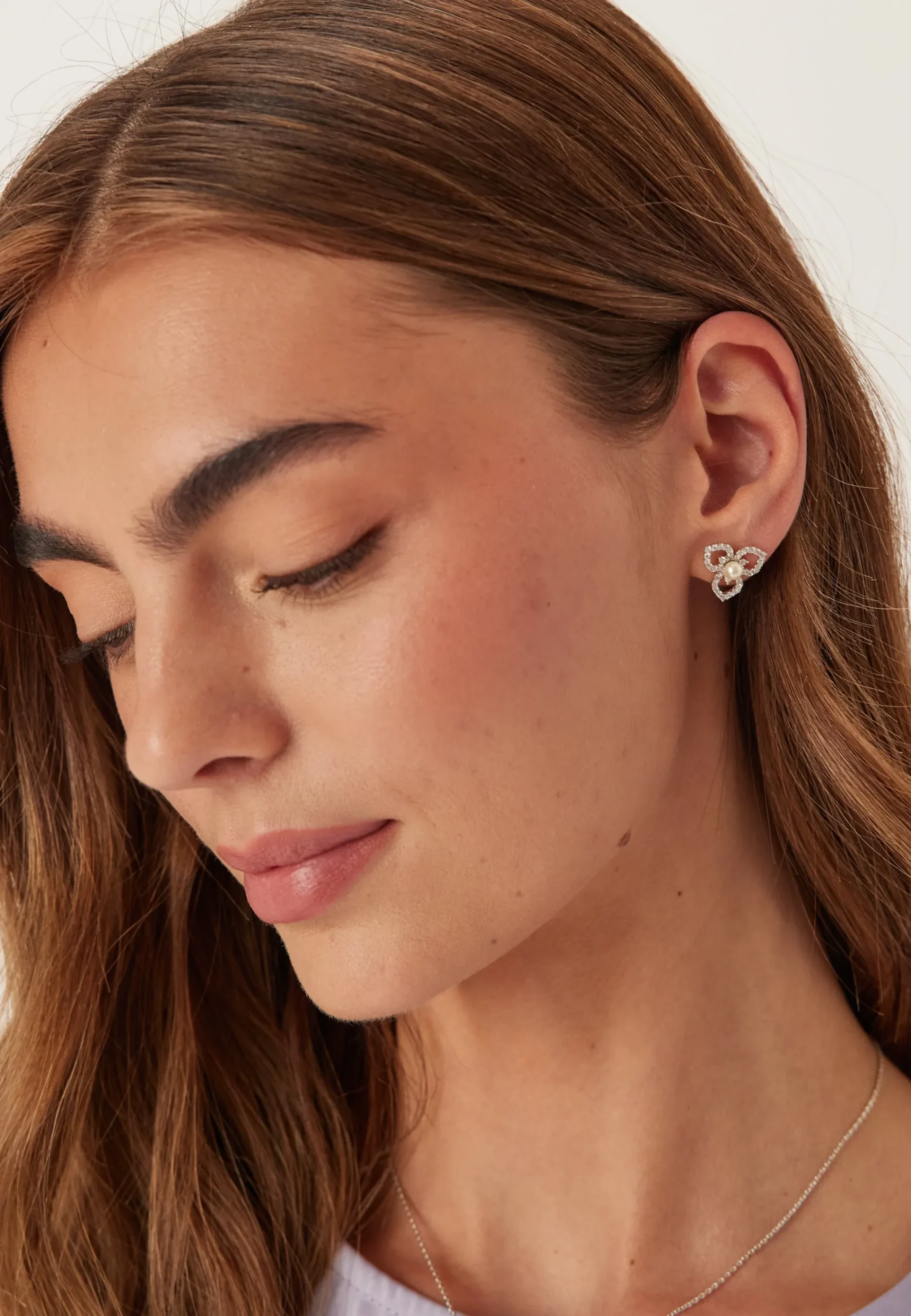 Elise Earrings - Ivory Pearl