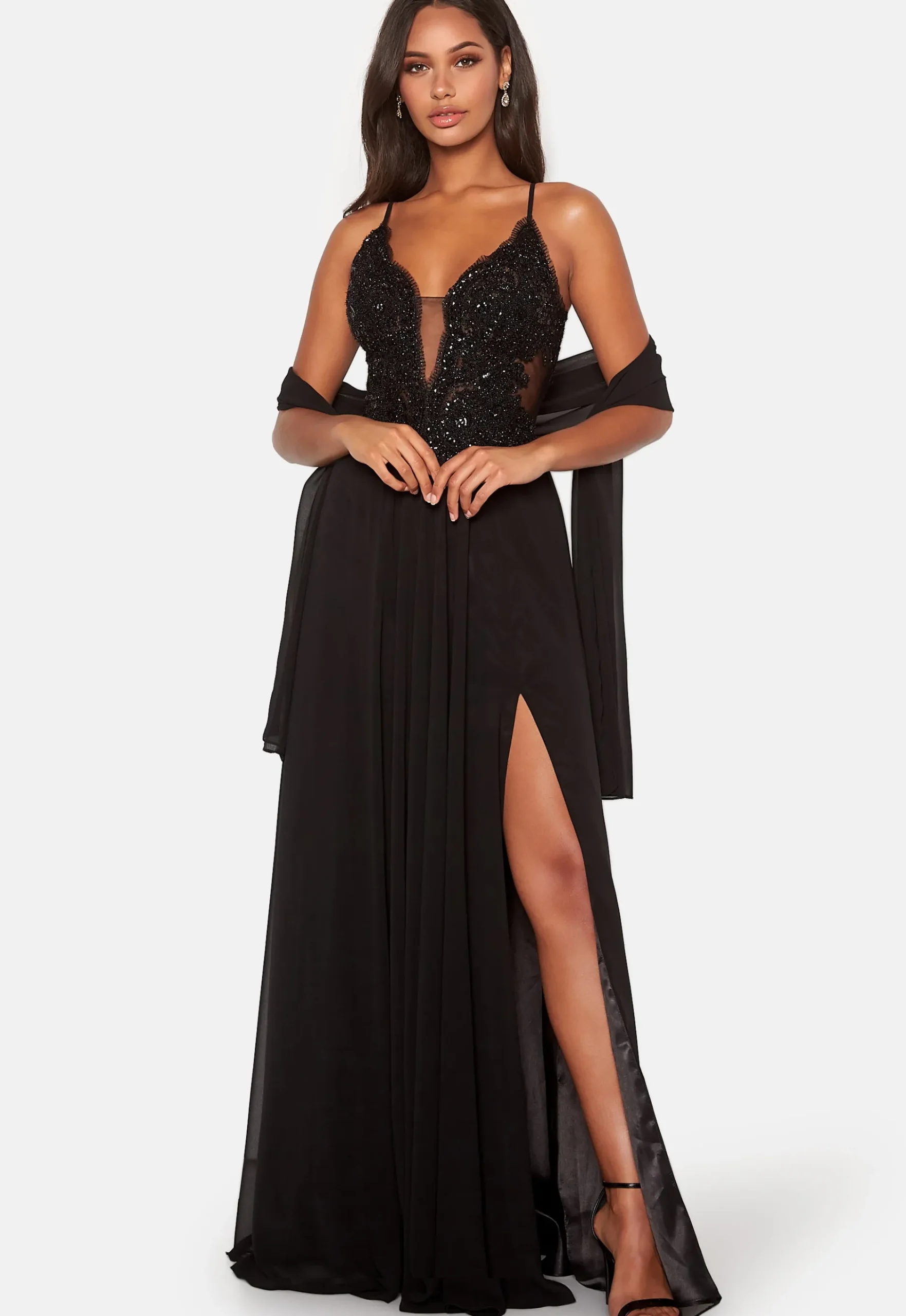 Embellished Prom Dress